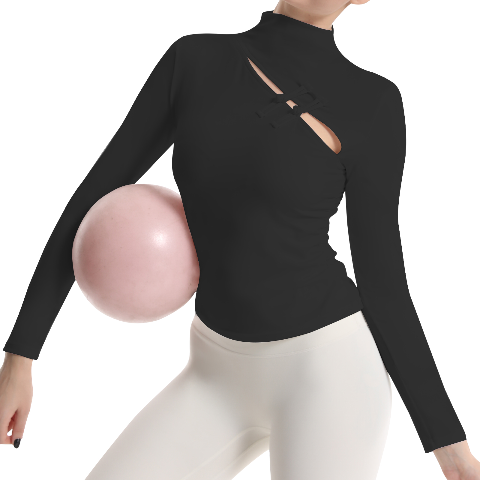 Women's Buckle Stand Up Collar - Yoga Daily Fitness 评论和价格