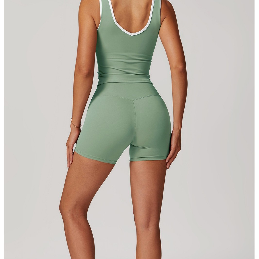 Cross Back High Waist Yoga Set - Yoga Health & Fitness Center 评论和价格