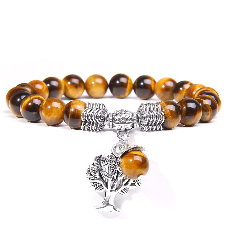 Women Bracelets Men Charm Natu - Yoga Health & Fitness Center 评论和价格