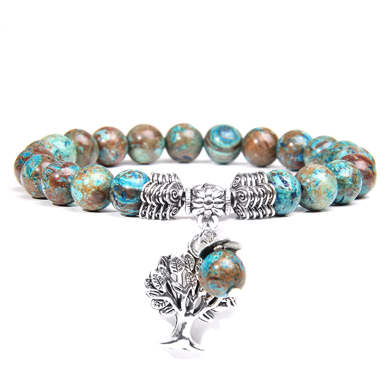Women Bracelets Men Charm Natu - Yoga Health & Fitness Center 评论和价格