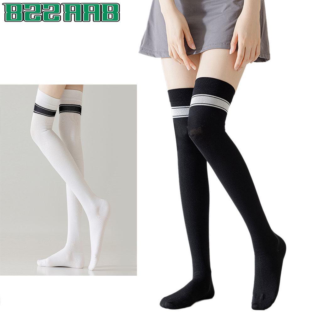 1Pair High Thigh Socks Striped - Yoga Daily Fitness 评论和价格