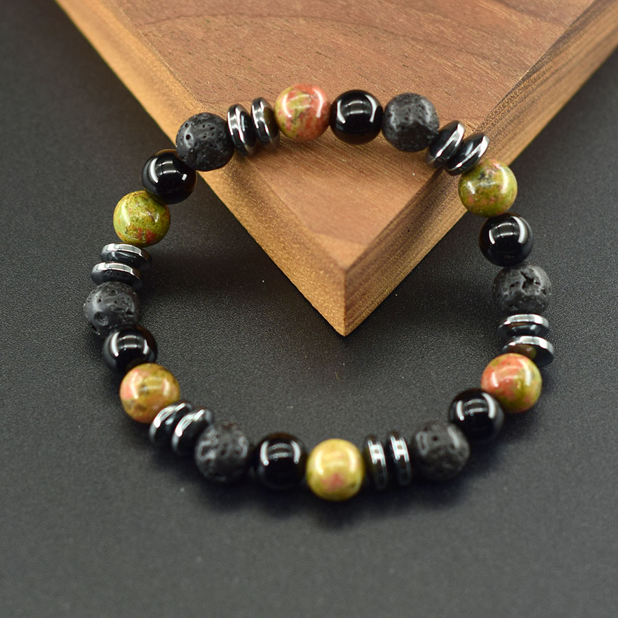 Natural Unakite Jasper Stone B - Yoga Fitness Promotion 评论和价格
