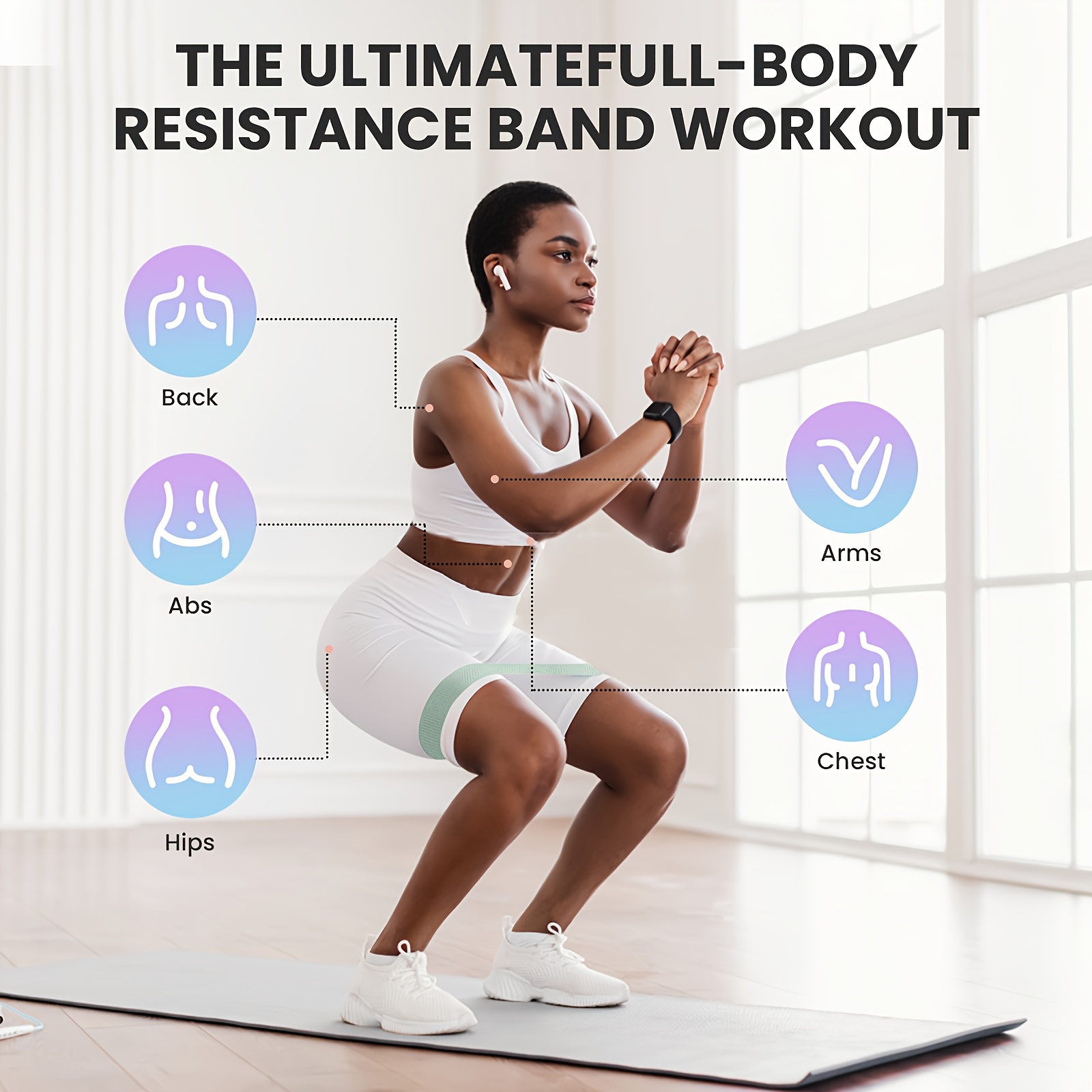 Fitness Resistance Bands with  - Yoga And Fitness Studio 评论和价格