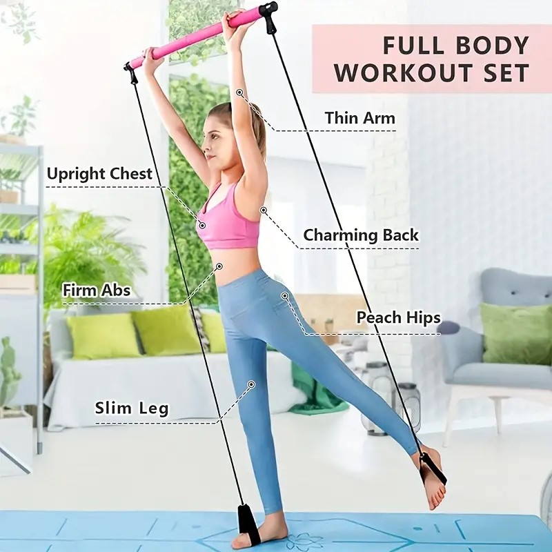 Multifunctional Pilates Bar Co - Yoga Fitness Bar 评论和价格