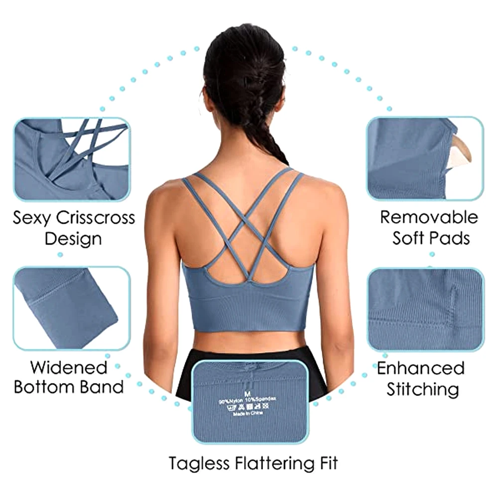 1PC Cotton Sports Bras Women P - Yoga Fitness Girl 评论和价格