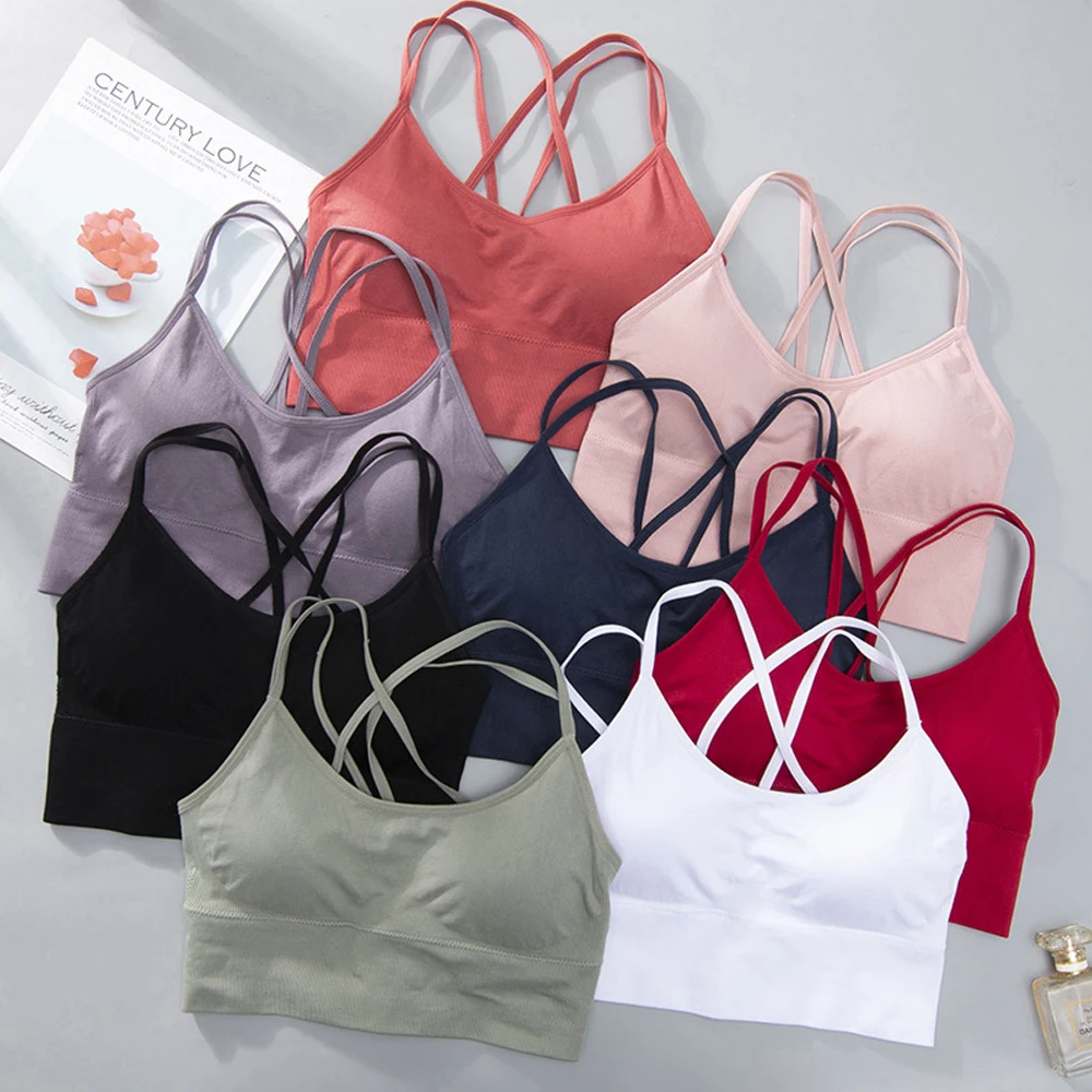 1PC Cotton Sports Bras Women P - Yoga Fitness Girl 评论和价格