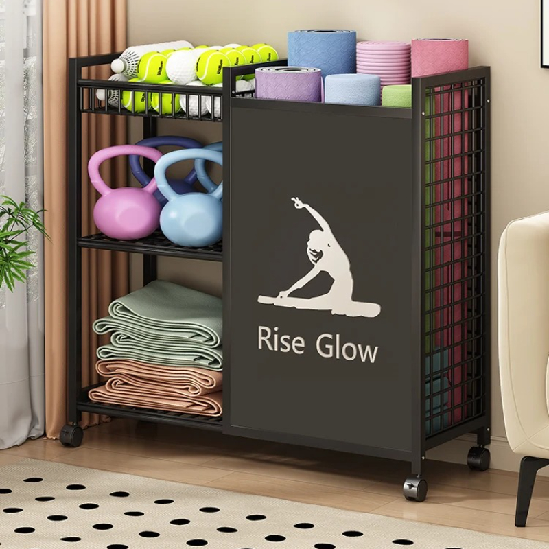 Mobile Fitness Cart with Wheel - Yoga And Fitness Studio 评论和价格