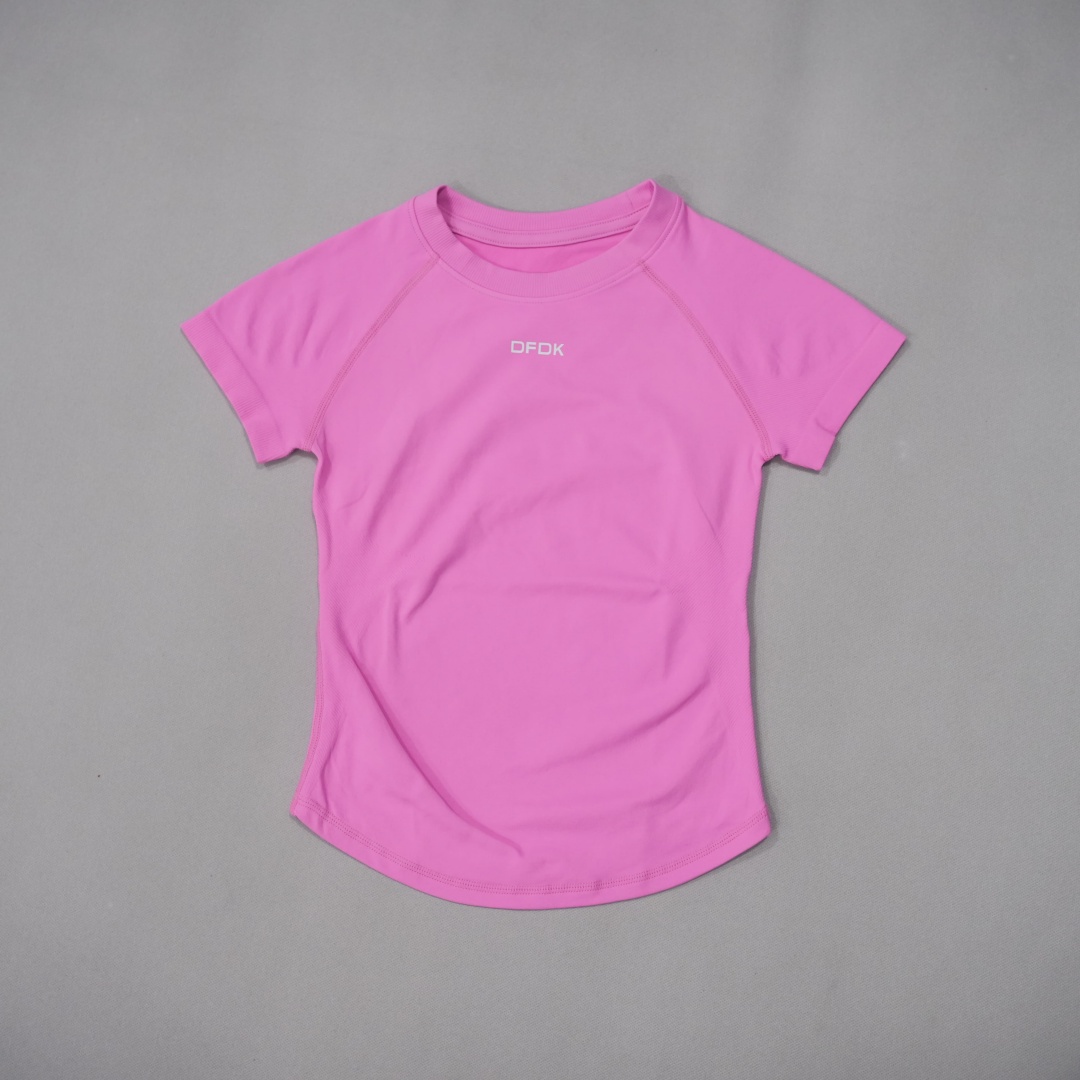 DFDK Ladies Crew Neck Short Sl - Yoga Daily Fitness 评论和价格