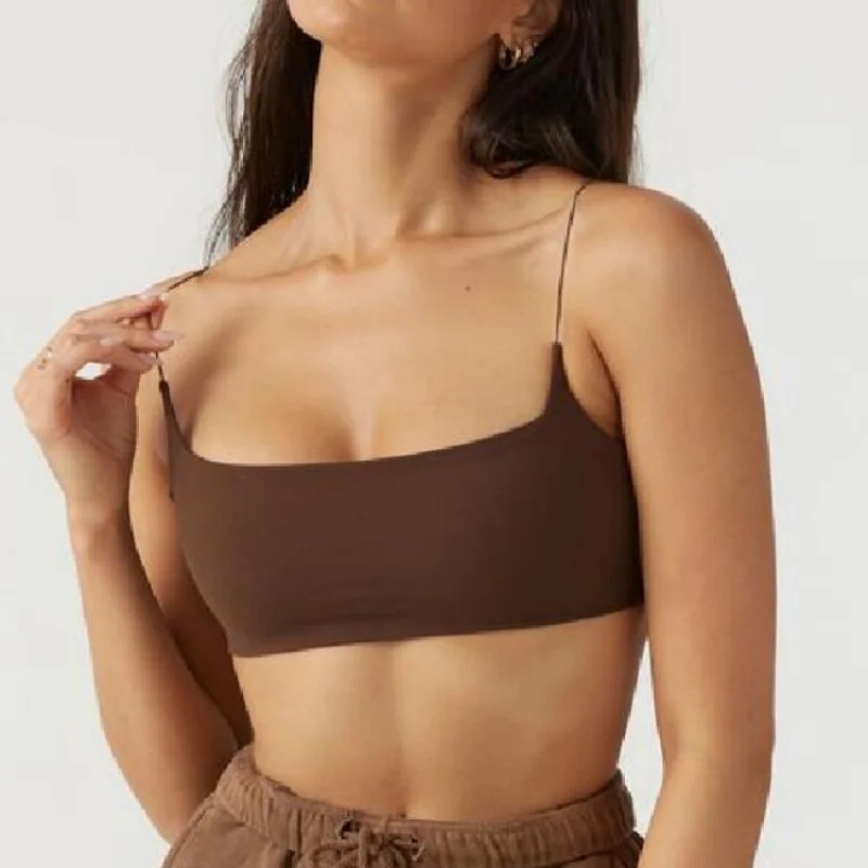 FUBEIKE Girl Brown Sports Bra  - Yoga Fitness Girl 评论和价格