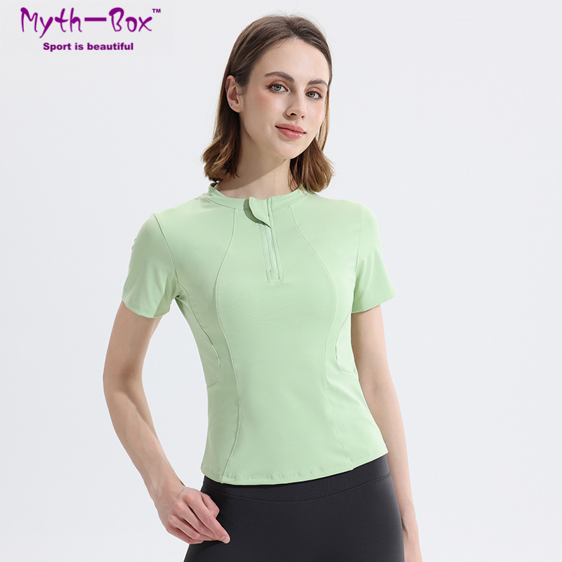 Summer Women Yoga Shirts Slim  - Yoga Fitness Qc 评论和价格