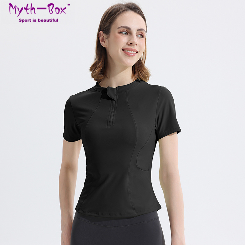 Summer Women Yoga Shirts Slim  - Yoga Fitness Qc 评论和价格
