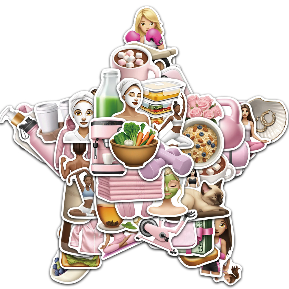 50/100PCS Fitness GYM Girl Cre - Yoga Fitness Girl 评论和价格