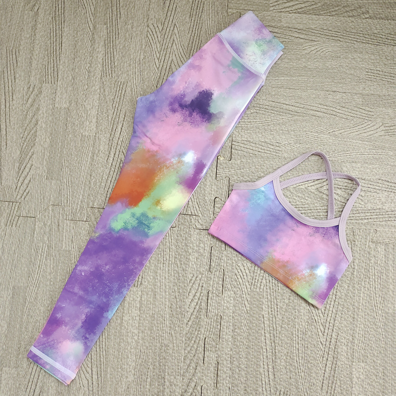 2025 Girls 2pc Yoga Outfit Set - Yoga Fitness Girl 评论和价格
