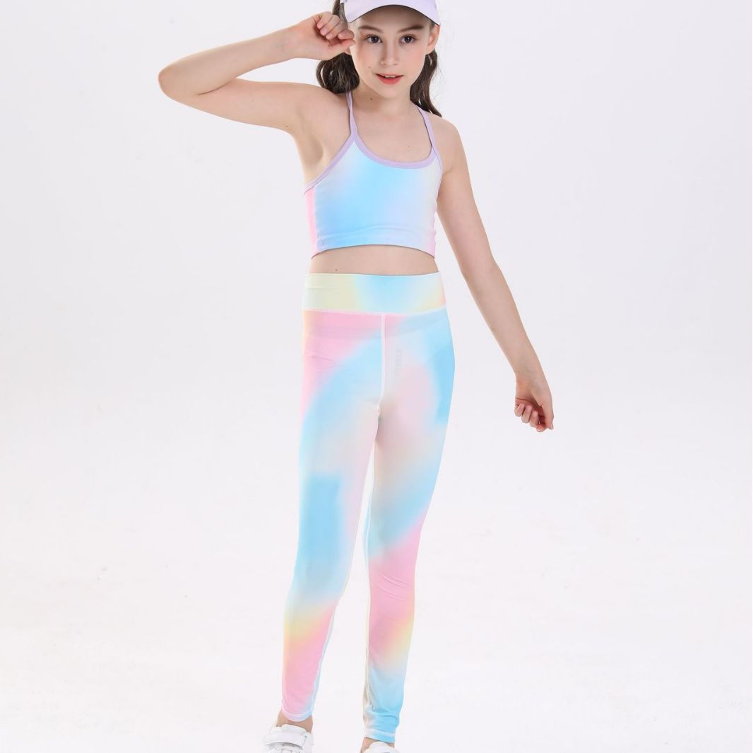 2025 Girls 2pc Yoga Outfit Set - Yoga Fitness Girl 评论和价格