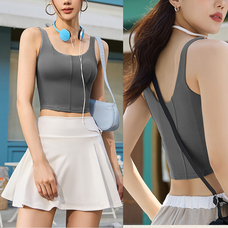 Aiithuug Yoga Crop Tops Build- - Yoga Daily Fitness 评论和价格