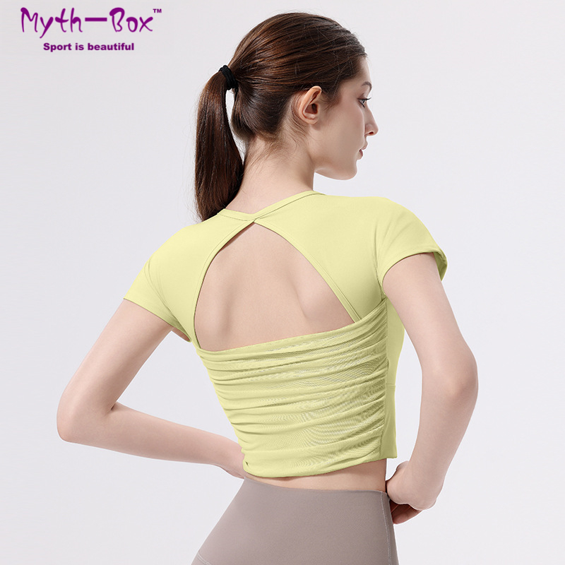 Women Slim Yoga Shirts With Pa - Yoga Fitness Qc 评论和价格