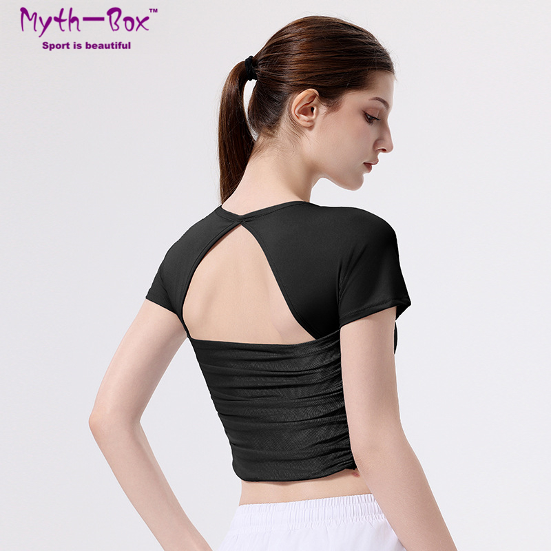 Women Slim Yoga Shirts With Pa - Yoga Fitness Qc 评论和价格