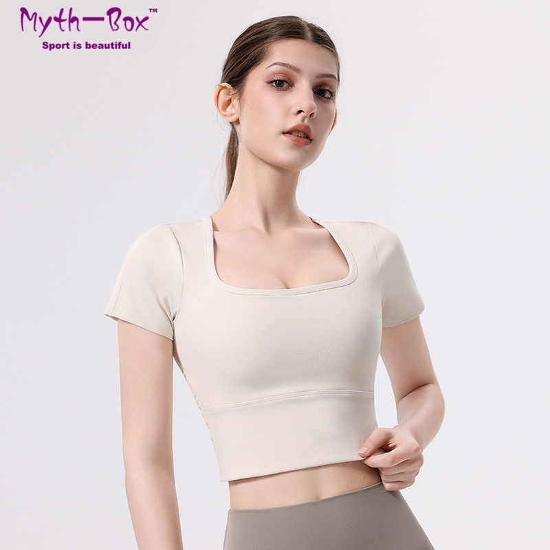 Women Slim Yoga Shirts With Pa - Yoga Fitness Qc 评论和价格