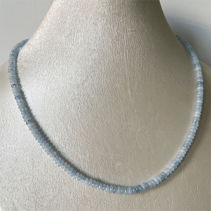 2*4MM Aquamrine Necklace Natur - Yoga Health & Fitness Center 评论和价格