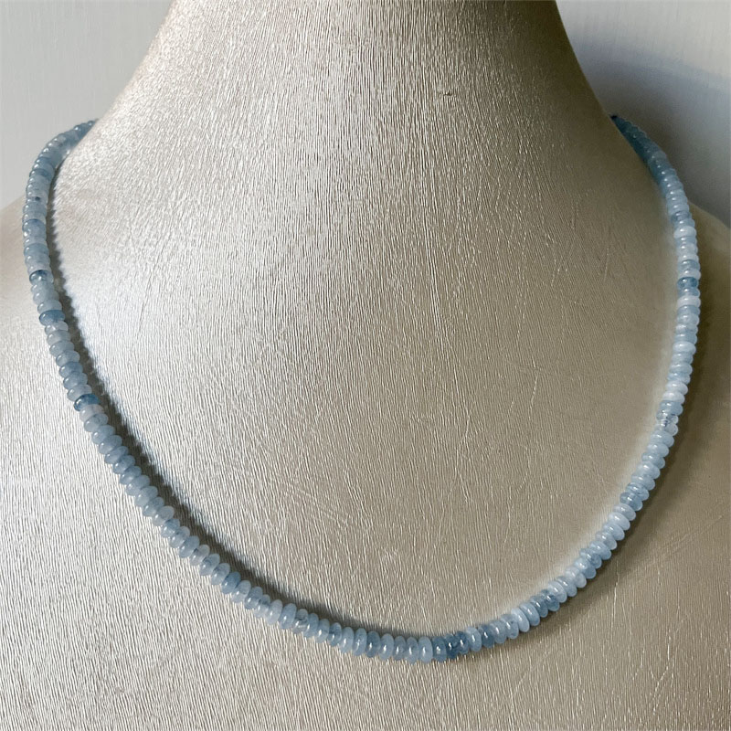 2*4MM Aquamrine Necklace Natur - Yoga Health & Fitness Center 评论和价格
