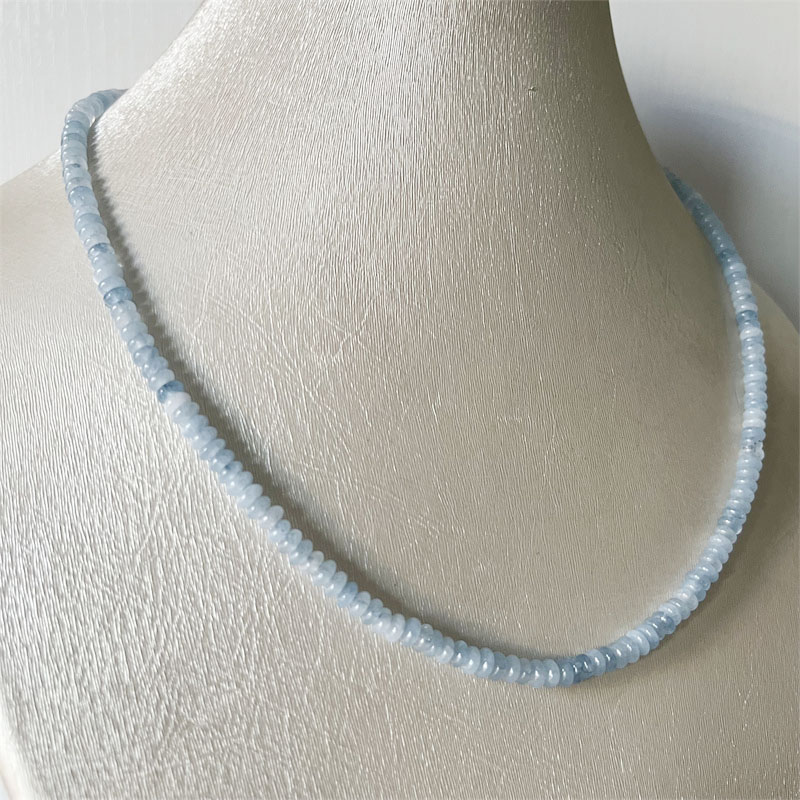 2*4MM Aquamrine Necklace Natur - Yoga Health & Fitness Center 评论和价格