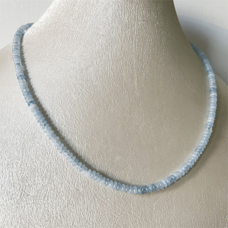 2*4MM Aquamrine Necklace Natur - Yoga Health & Fitness Center 评论和价格