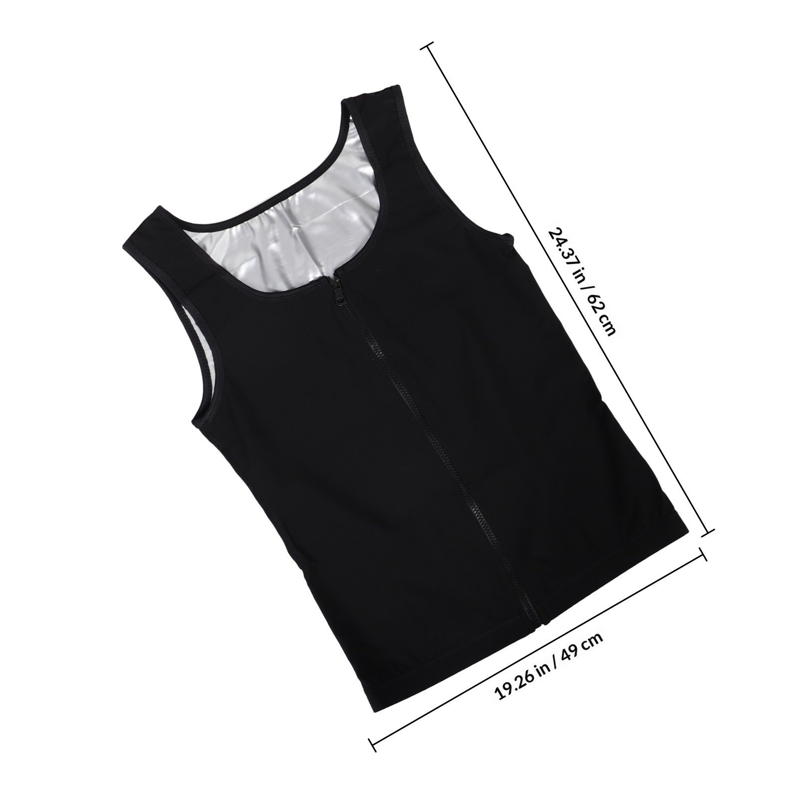 Men's Sweat Vest Zip-Up Compre - Yoga Fitness Girl 评论和价格