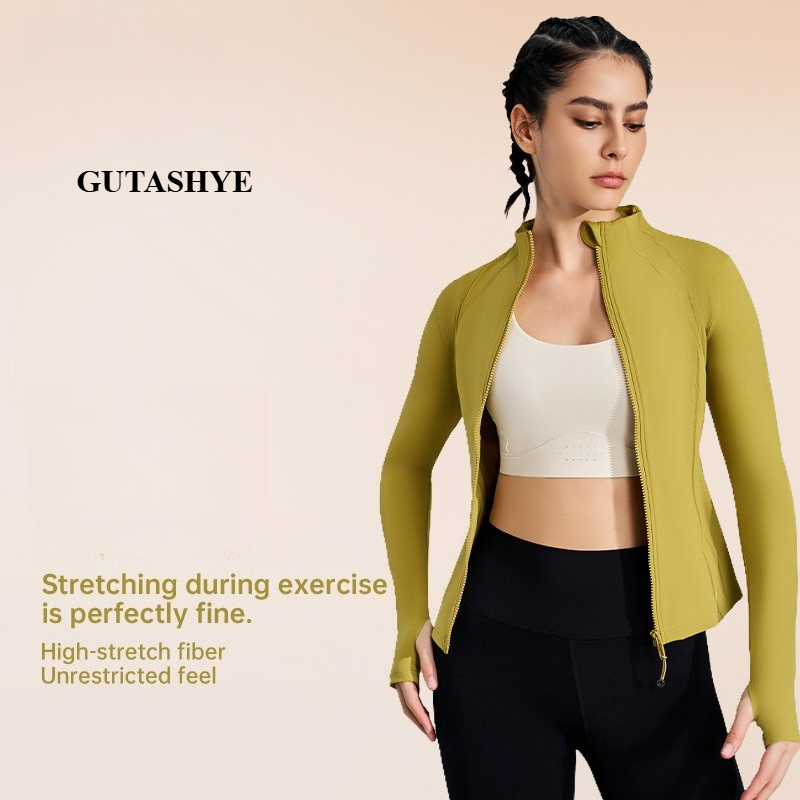 Women Zip Up Long Sleeve Yoga  - Yoga Daily Fitness 评论和价格
