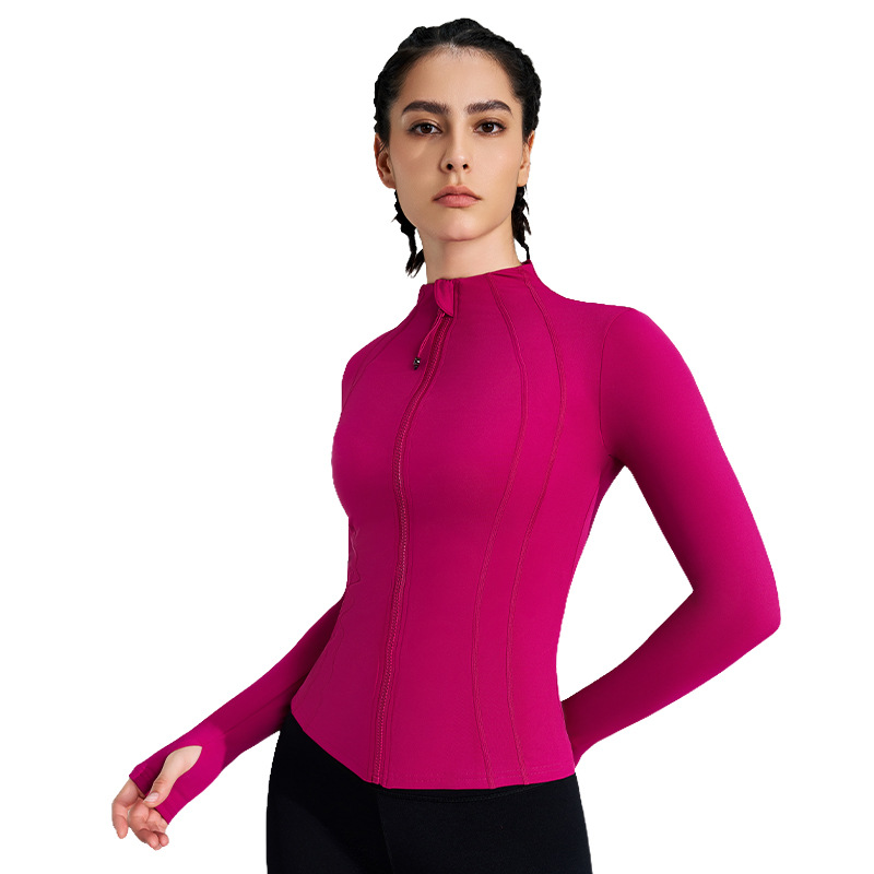 Women Zip Up Long Sleeve Yoga  - Yoga Daily Fitness 评论和价格