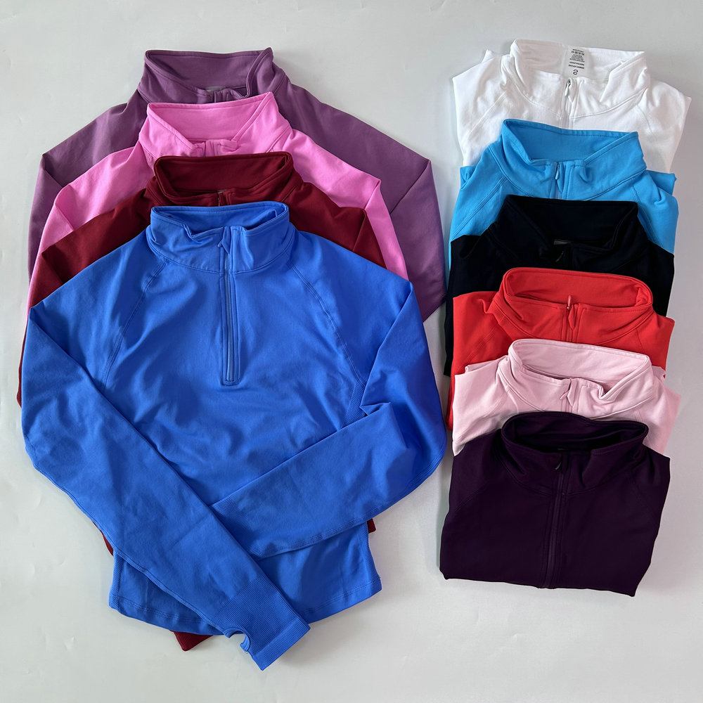 No Logo Yoga Jacket With Half  - Fitness Yoga 评论和价格